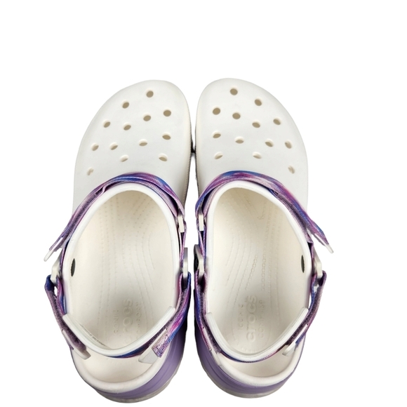 CROCS Classic Hiker Platform White Lavender Clogs Men's Size 12 - Picture 10 of 12